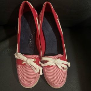 Sperry wedge heels. NIB.